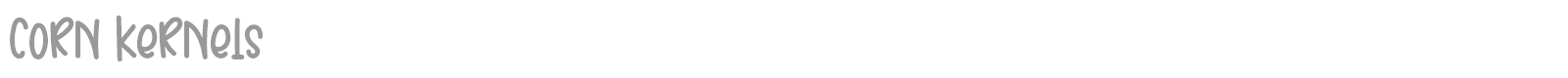 Corn Kernels font preview